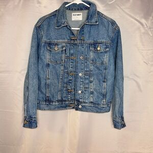 Old Navy Womens Denim Jacket Classic Blue Wash Medium